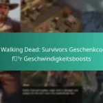 Die Walking Dead: Survivors Geschenkcodes für Geschwindigkeitsboosts