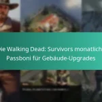 Die Walking Dead: Survivors monatliche Passboni für Gebäude-Upgrades