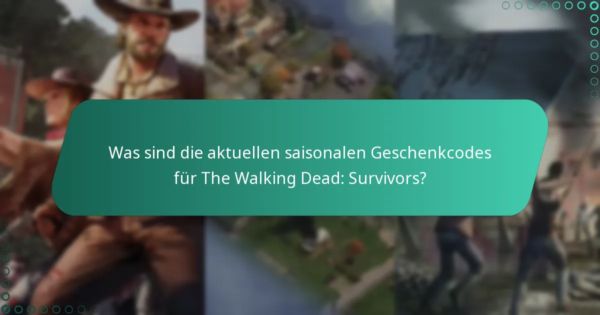 Wie können Spieler Geschenkcodes in The Walking Dead: Survivors einlösen?
